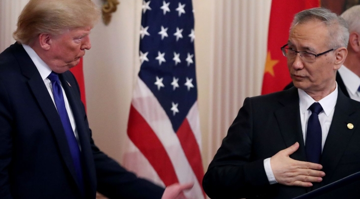 Donald Trump y Liu He Donald Trump y Liu He
