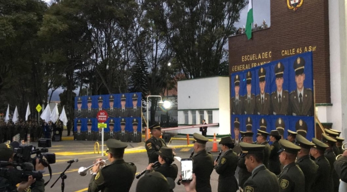 Homenaje atentado en escuela General Santander