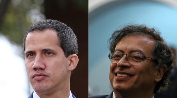 Juan Guaidó y Gustavo Petro Juan Guaidó y Gustavo Petro