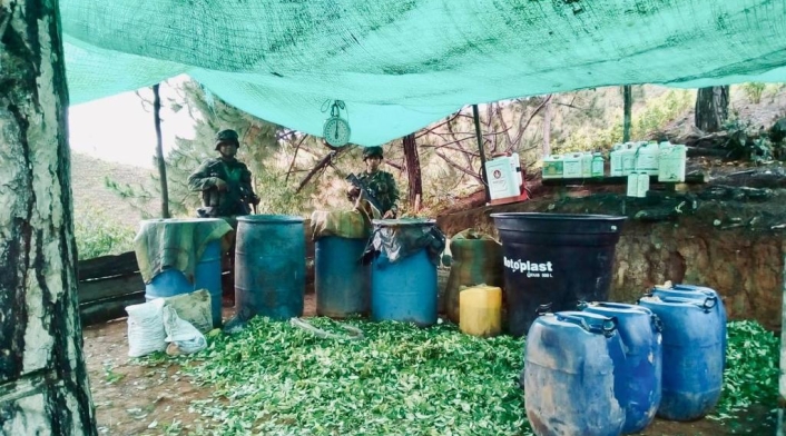 Laboratorio de cocaína en Jamundí