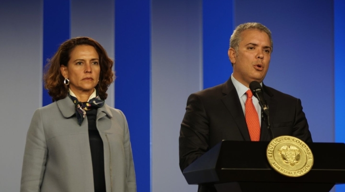 Nancy Patricia Gutiérrez e Iván Duque Nancy Patricia Gutiérrez e Iván Duque