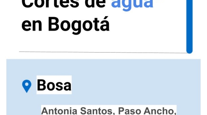 Cortes de agua Ene 16