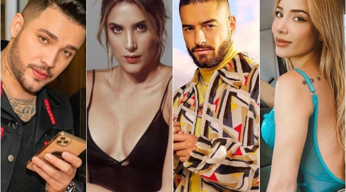 Jessi Uribe, Daniela Ospina, Maluma y Luisa Fernanda W