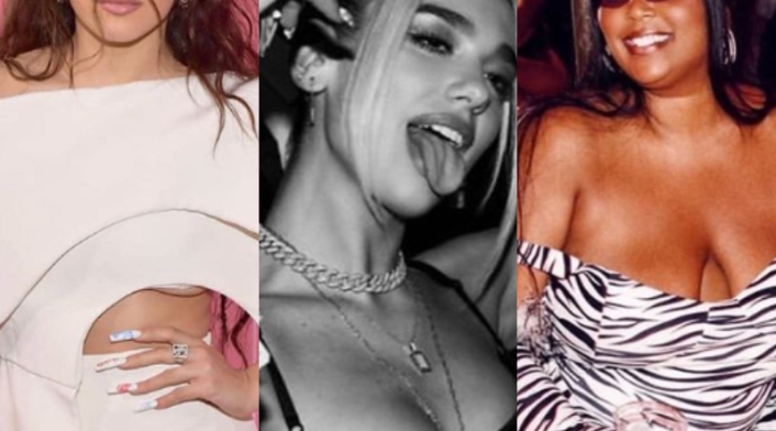 Rosalia Dua Lipa y Lizzo imágenes de Instagram