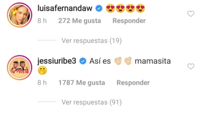 La publicación de Paola Jara en donde Jessi Uribe le coquetea