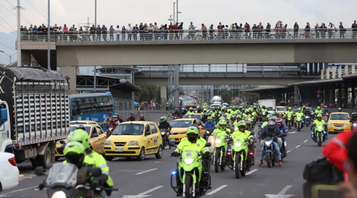 Enfrentamientos en la avenida de las Américas
