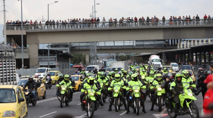 Enfrentamientos en la avenida de las Américas