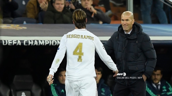 Zidane y Sergio Ramos