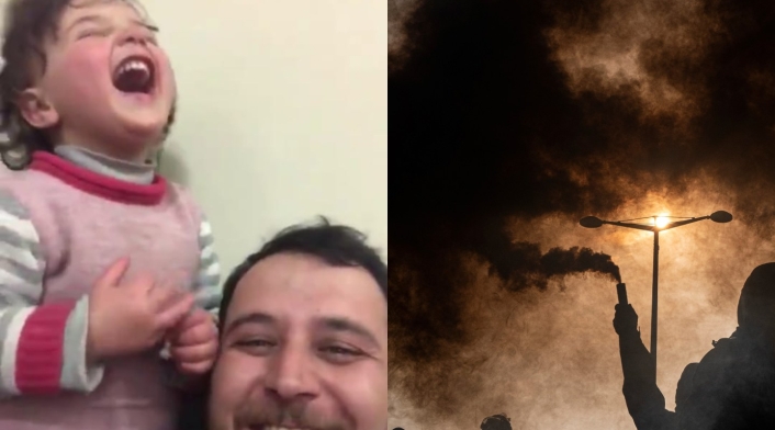 Al estilo de la vida es bella: Padre logra hacer feliz a su hija en medio de la guerra