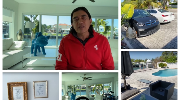 Gustavo Bolívar y su casa en Miami Gustavo Bolívar y su casa en Miami