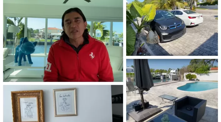 Gustavo Bolívar y su casa en Miami Gustavo Bolívar y su casa en Miami