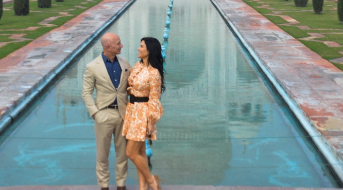 Jeff Bezos y Lauren Sánchez