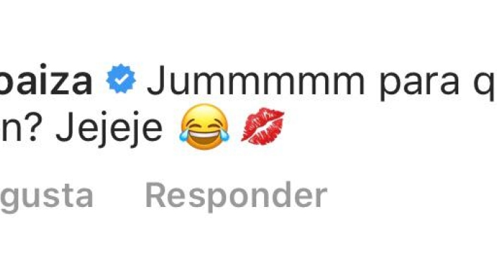 Captura Instagram - Comentario de Elizabeth Loaiza