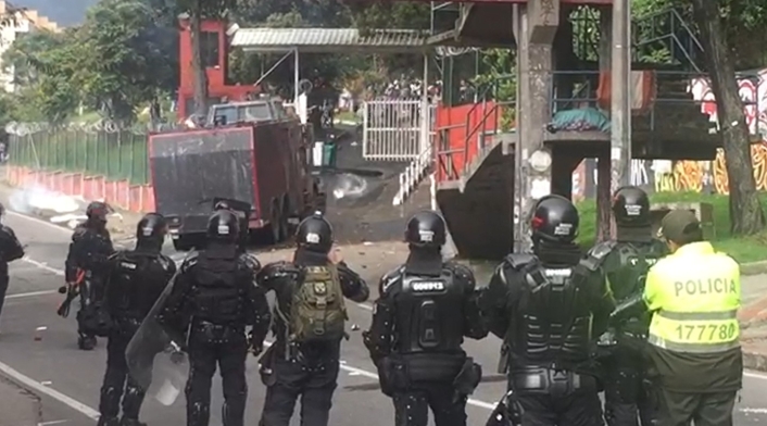 Disturbios en la U Distrital