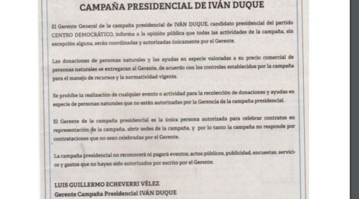 Campaña Duque Presidente