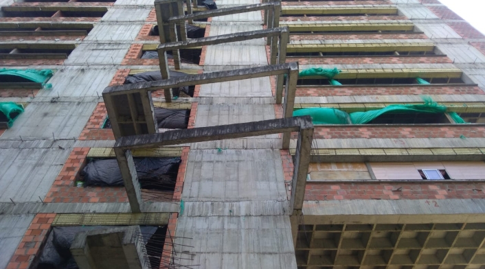 Edificio que había sido ocupado por venezolanos en Medellín
