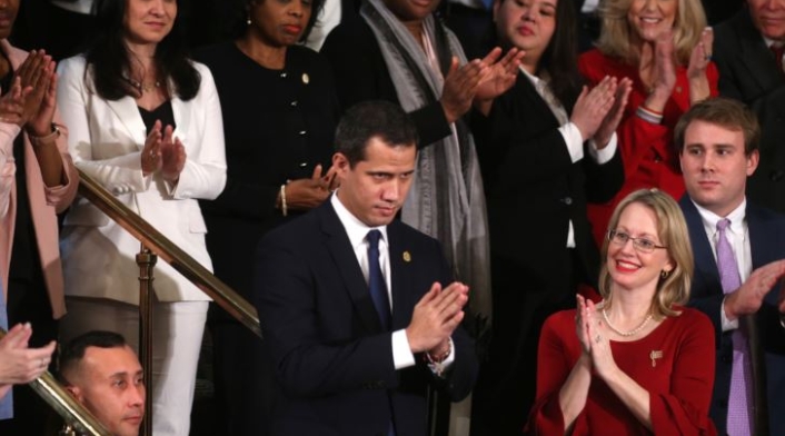Juan Guaidó en el discurso de la Unión de Donald Trump