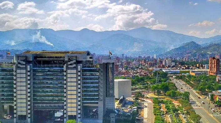 Incendio forestal en Medellín
