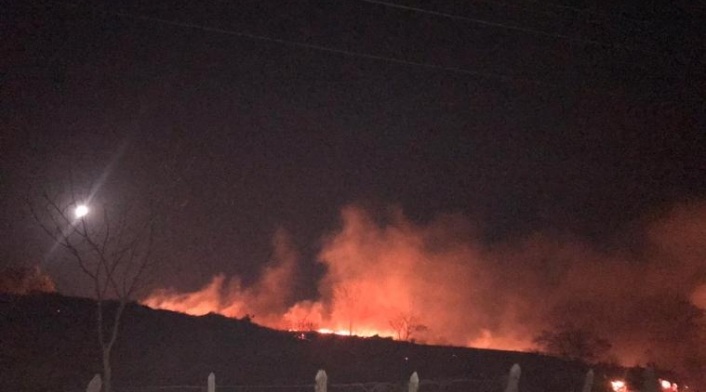 Incendio forestal ocurrido en el municipio de Juan de Acosta.