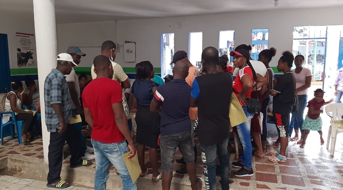 Son 2500 personas que salieron de si casas huyendo de la violencia