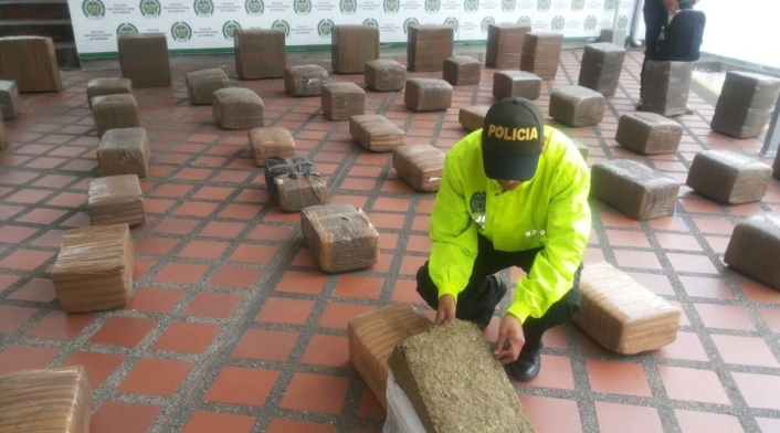 Policía incauto 500 kilos de marihuana.