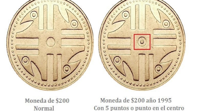 Monedas de $200