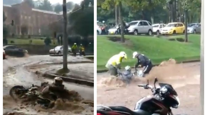 Motociclista fue arrastrado en Bogotá