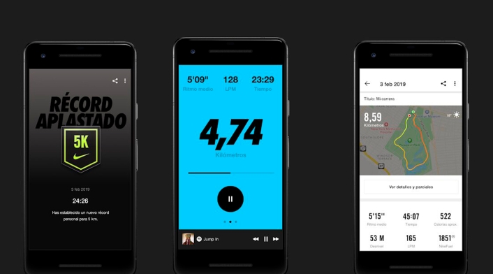 nike app, para correr