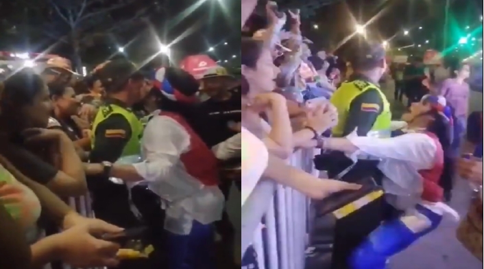 Policía fue manoseado en un carnaval