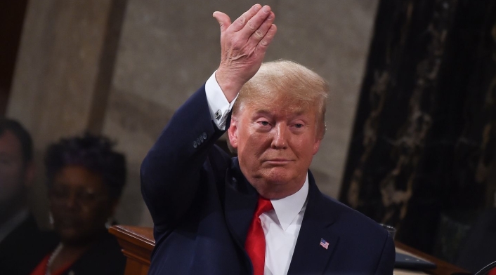 Presidente Donald Trump en el discurso del estado de la Unión Presidente Donald Trump en el discurso del estado de la Unión