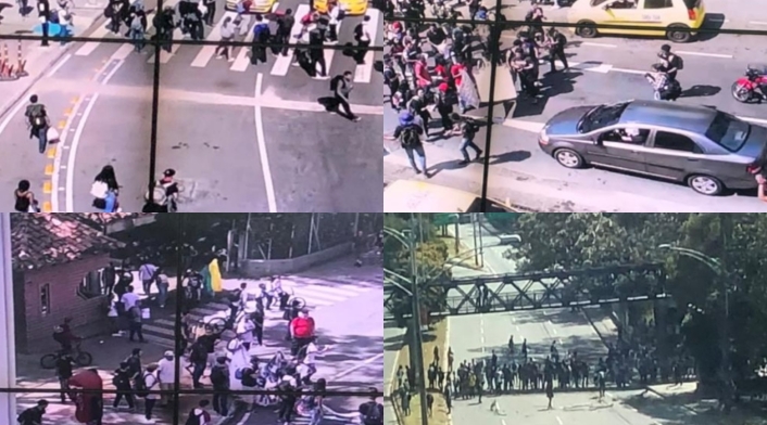 Protestas de estudiantes en Medellín Protestas de estudiantes en Medellín