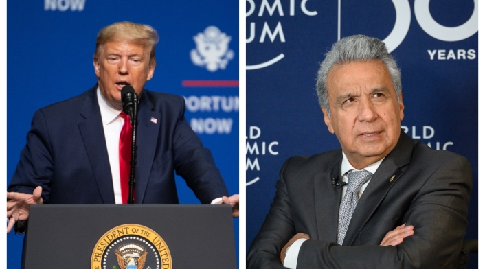Donald Trump y Lenín Moreno Donald Trump y Lenín Moreno
