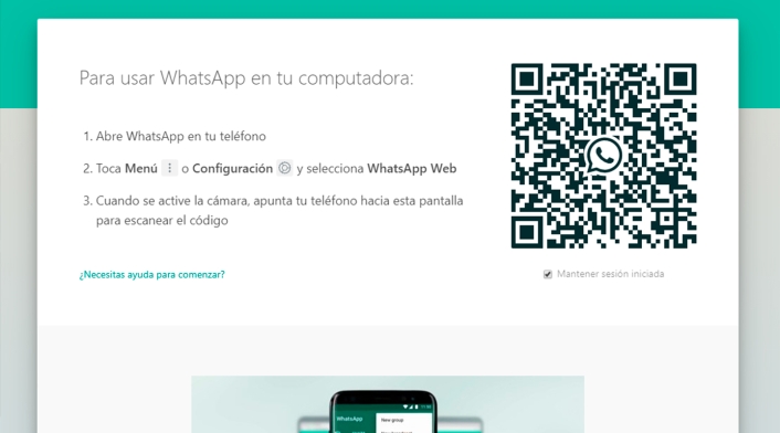 WhatsApp Web permite chatear desde un pc