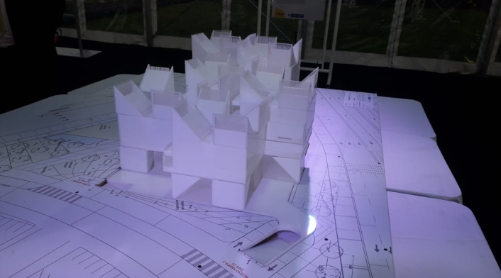 Maqueta de lo que será el Museo de Memoria Histórica.