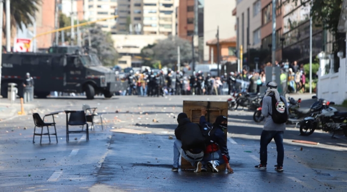Disturbios en la Universidad Pedagógica - Febrero 13