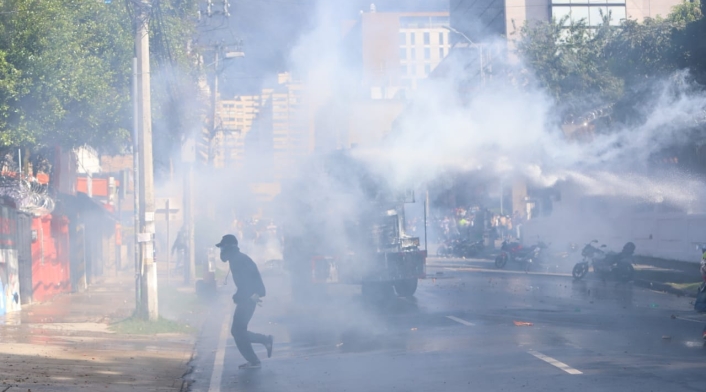 Disturbios en la Universidad Pedagógica - Febrero 13
