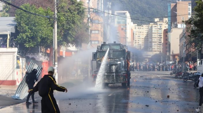 Disturbios en la Universidad Pedagógica - Febrero 13