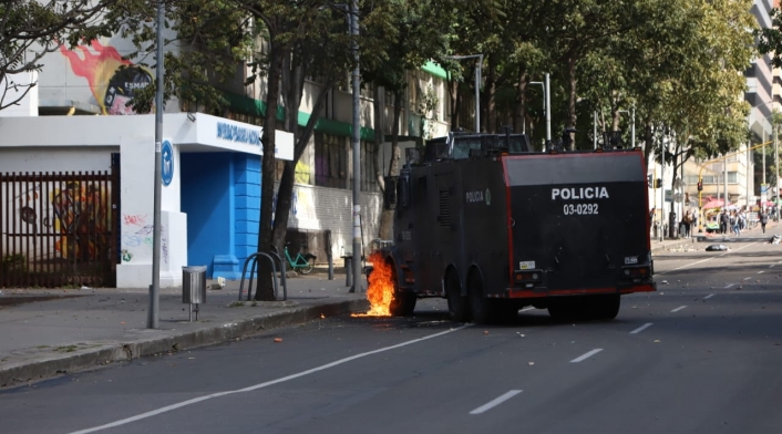 Disturbios en la Universidad Pedagógica - Febrero 13