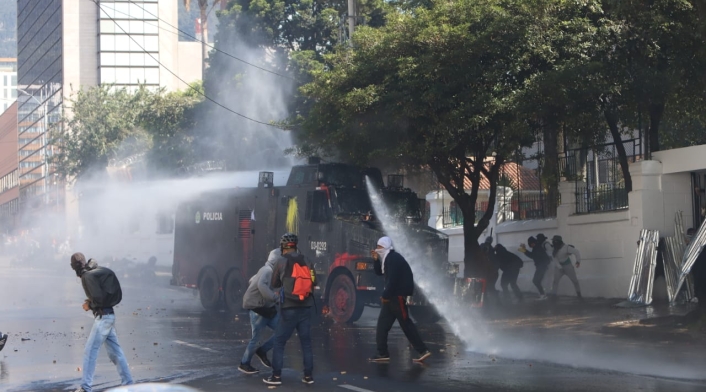 Disturbios en la Universidad Pedagógica - Febrero 13