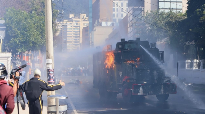 Disturbios en la Universidad Pedagógica - Febrero 13