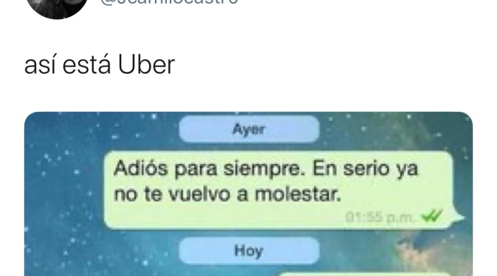 Memes por el regreso de Uber a Colombia