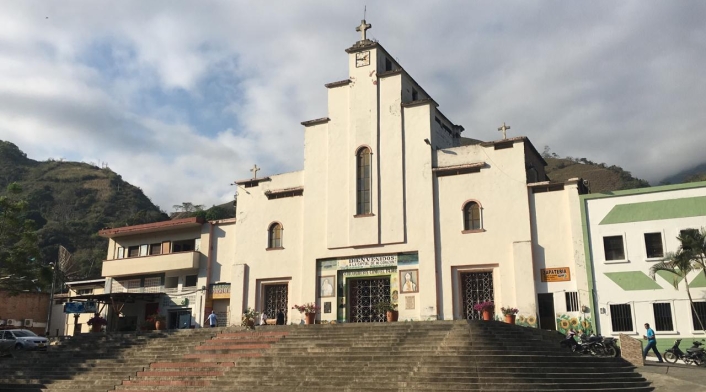 Parque principal de Dabeiba, Occidente antioqueño.