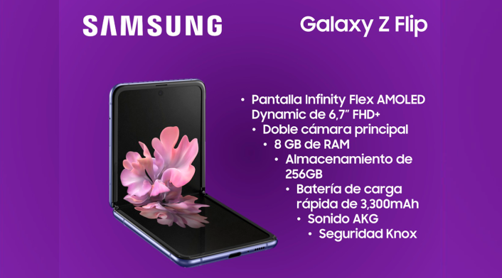 Samsung Galaxy Z Flip, el segundo teléfono plegable de la marca