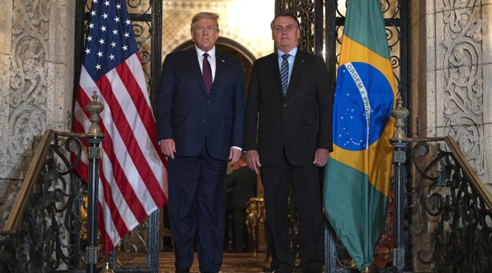 Jair Bolsonaro realiza una visita diplomática a Donad Trump