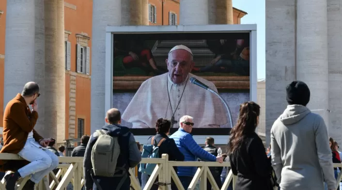 Oración del Papa Francisco vía streamnig Oración del Papa Francisco vía streamnig
