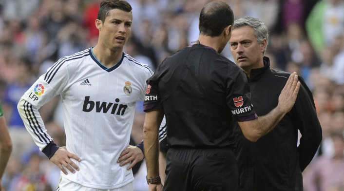 Mourinho y Cristiano Ronaldo en Real Madrid