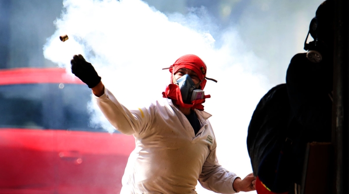 Paro de estudiantes / Capuchos / encapuchados / Universidad Nacional / disturbios / protestas