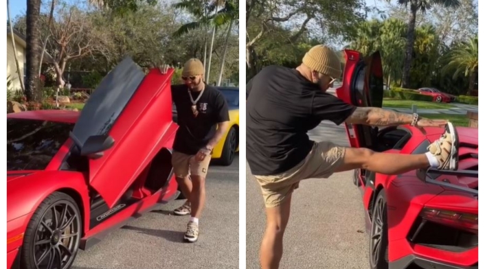 Anuel AA presume su lujoso auto