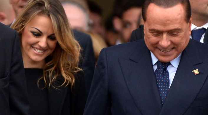 Silvio Berlusconi y Francesca Pascale