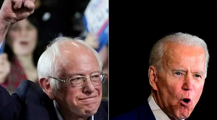 Bernie Sanders y Joe Biden compiten por la presidencia de EE.UU.